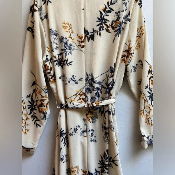 DEX floral belted duster  cardigan lightweight jacket Sz X (One size) - Picture 4 of 13